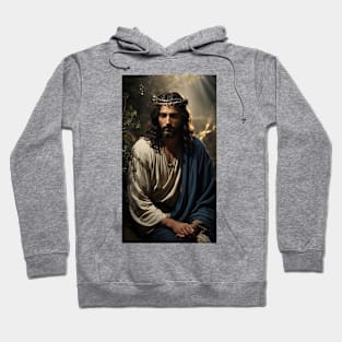 Jesus with a crown of thorns Hoodie